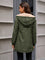 Comfortable Sherpa Lined Quilted Jacket for Women with Hooded Long Sleeve Zip Front Relaxed Style
