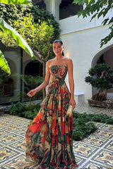 Bellamy | Women's Strapless Maxi Vacation Summer Dress