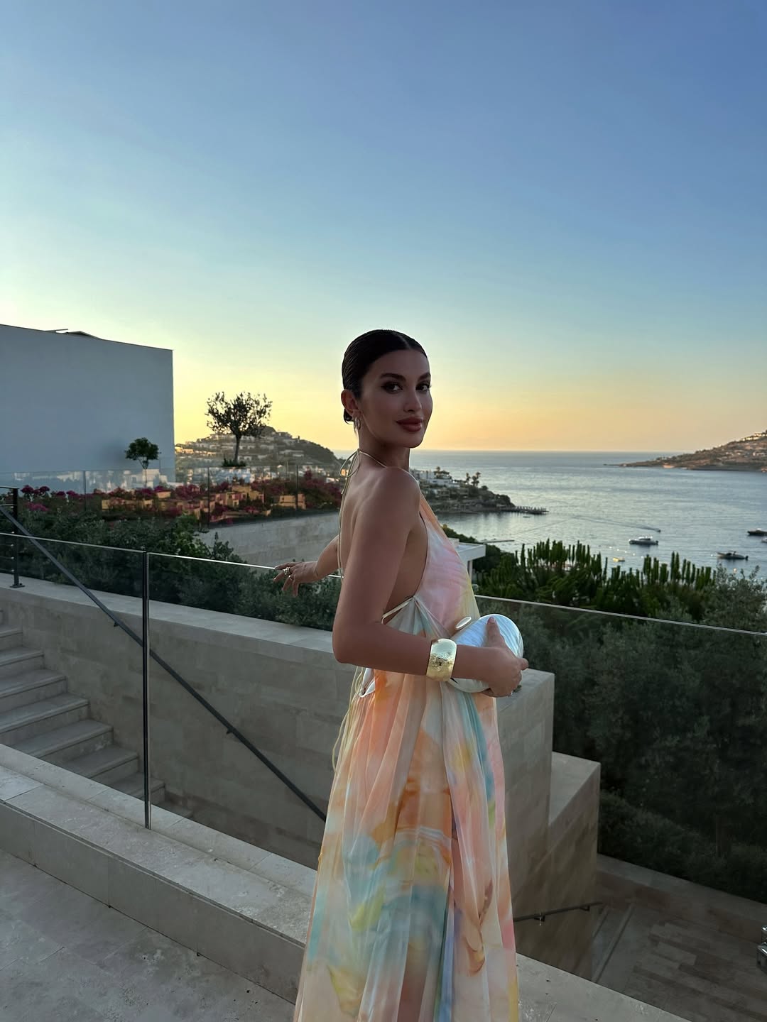Corinna | Women's Printed Halter Maxi Summer Wedding Guest Dress