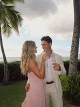 Pleated Ruffle Midi Dress for Wedding Guests