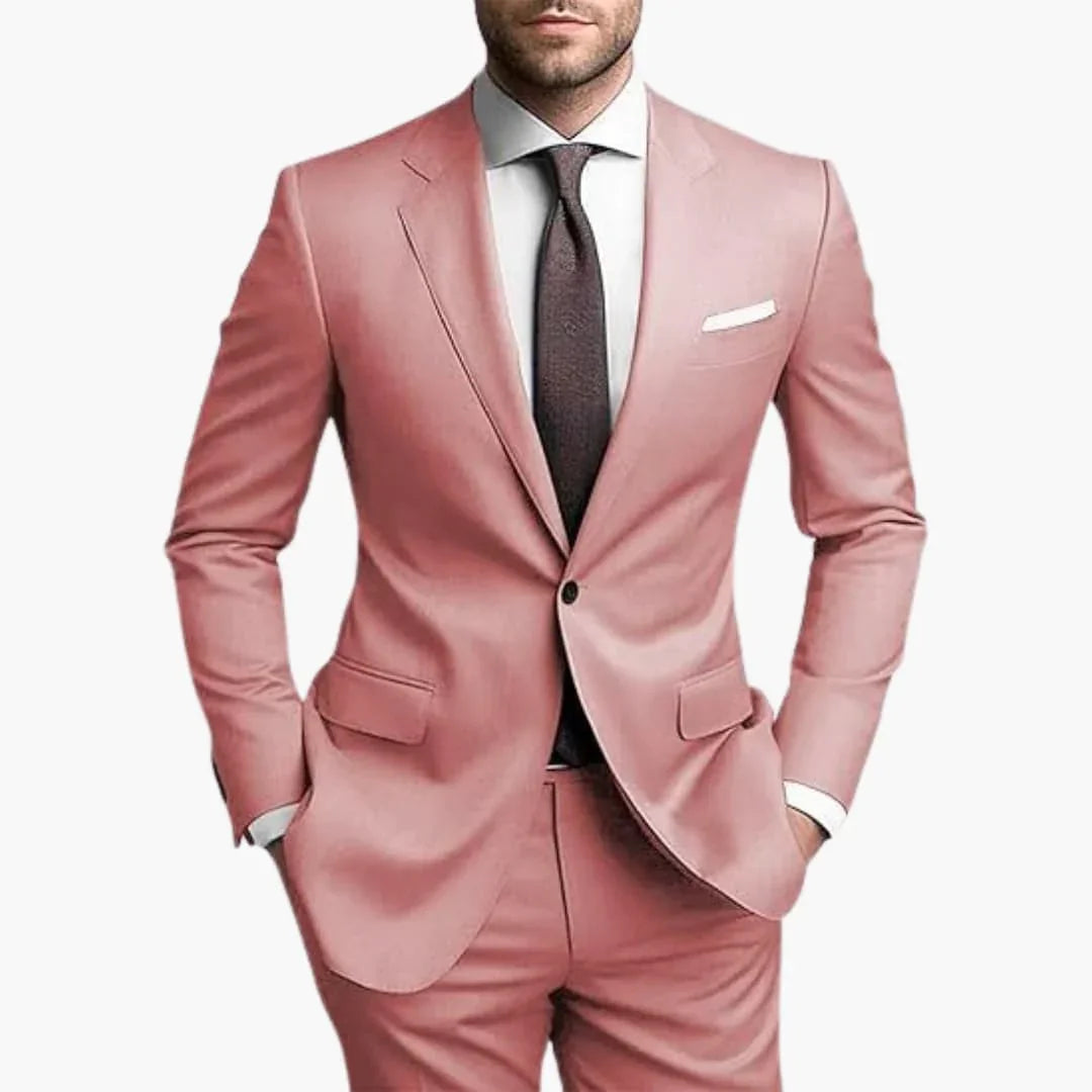 Pink Maxi Dress with Floral Wrap, Wedding Guest Style