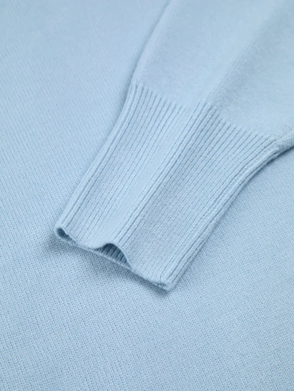High-Neck Jumper in Soft Core Yarn