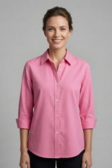 Blouse with Collar and Button Fastening