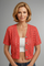 Women’s Cardigan with Hollow Knit and Short Sleeves