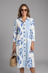 Boho Dress with Button Front