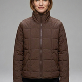 Women’s Jacket with Zip and Quilted Surface