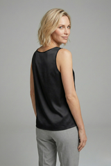 Tank Top with V-Neck and Sleeveless Design