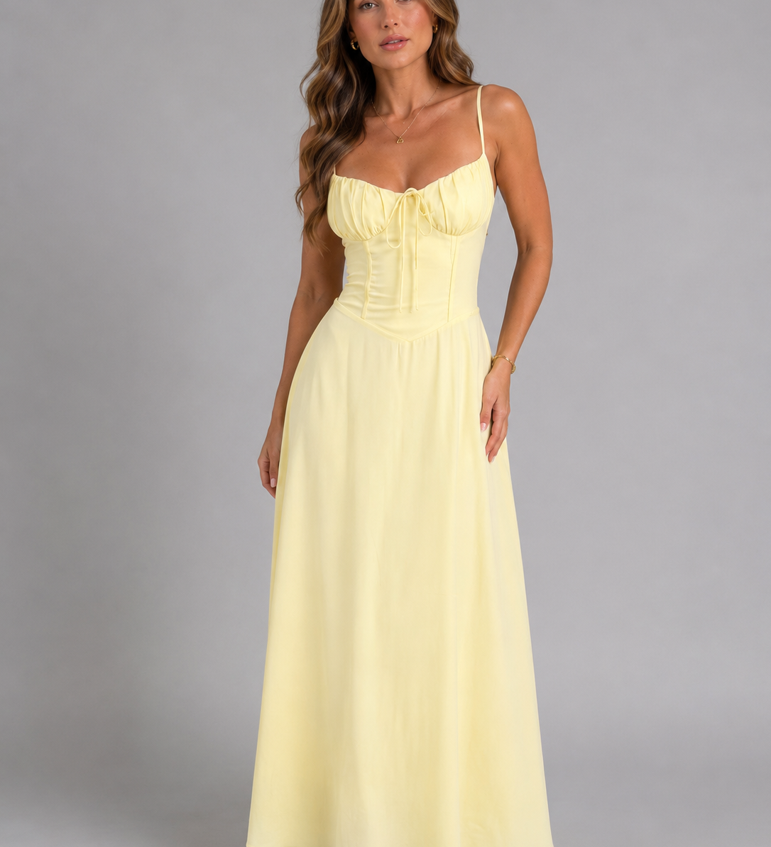 Women’s Strappy Summer Maxi Dress – Flowing Silhouette