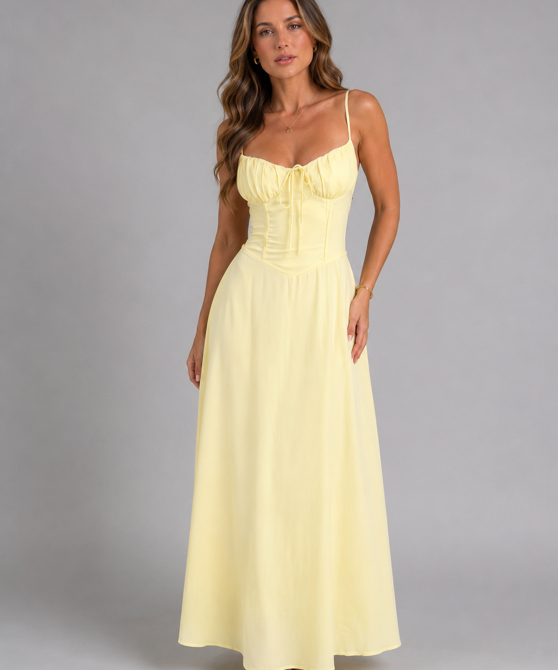 Women’s Strappy Summer Maxi Dress – Flowing Silhouette