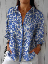 Frederikke | Blue Garden Blouse