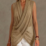 A Loose, Comfortable, And Lightweight Sleeveless Knit Top.