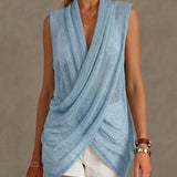 A Loose, Comfortable, And Lightweight Sleeveless Knit Top.